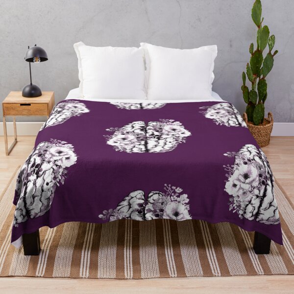 Item preview, Floral human brain, brain art, Purple watercolor style designed and sold by Collagedream.