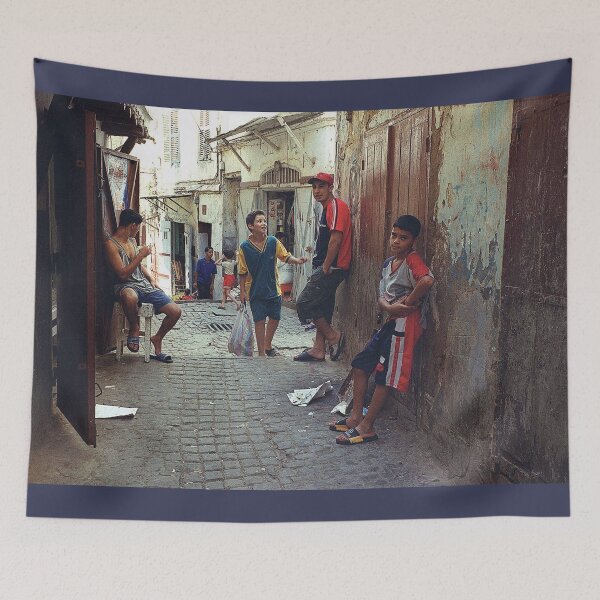 Item preview, casbah street algiers painting designed and sold by kikinafashion.