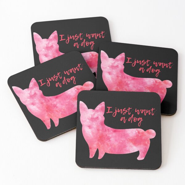 Item preview, Dont Buy Adopt I love dogs Watercolor blue watercolour dog pink designed and sold by WatercolorFun.