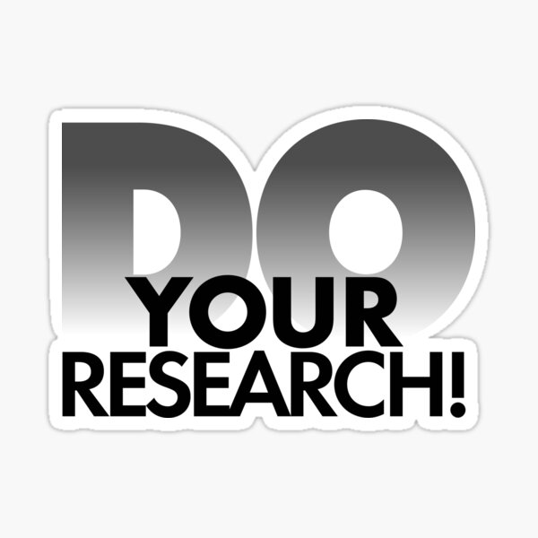 Do Your Research! Sticker