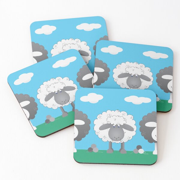 Item preview, Shelby sheep shades of grey on a sunny day designed and sold by Running-Duck.