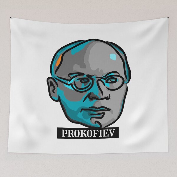 Item preview, Portrait of the composer Prokofiev designed and sold by Xdelacra.
