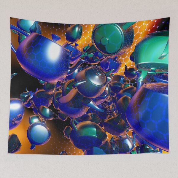 Item preview, Teapot Chaos Fractal Abstract designed and sold by BoundedChaos.