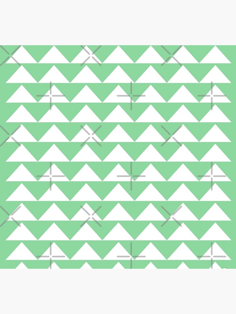 "The green triangles" Poster for Sale by gkunique Redbubble