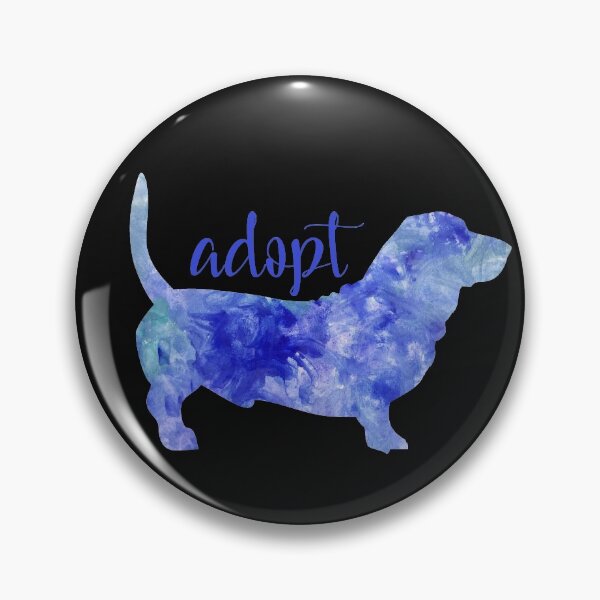 Item preview, Dont Buy Adopt Good Dog I love dogs Watercolor blue watercolour dog blue designed and sold by WatercolorFun.