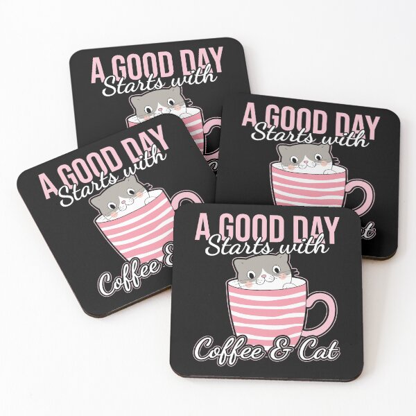 Item preview, Cat and Coffee Funny Kitty Cat Lover designed and sold by Hananiah Merch.
