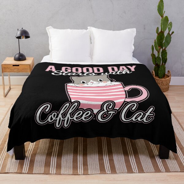 Item preview, Cat and Coffee Funny Kitty Cat Lover designed and sold by Hananiah Merch.