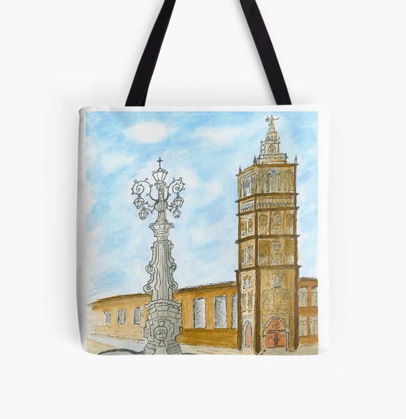 Item preview, Giraldi Tower & Lamp Post - Original Water Color designed and sold by BWBConcepts.