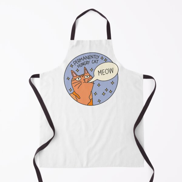 Item preview, Permanently hungry cat designed and sold by PeachCatDesigns.