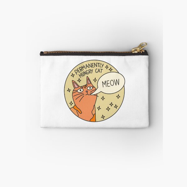 Item preview, Permanently hungry cat designed and sold by PeachCatDesigns.