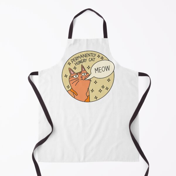 Item preview, Permanently hungry cat designed and sold by PeachCatDesigns.