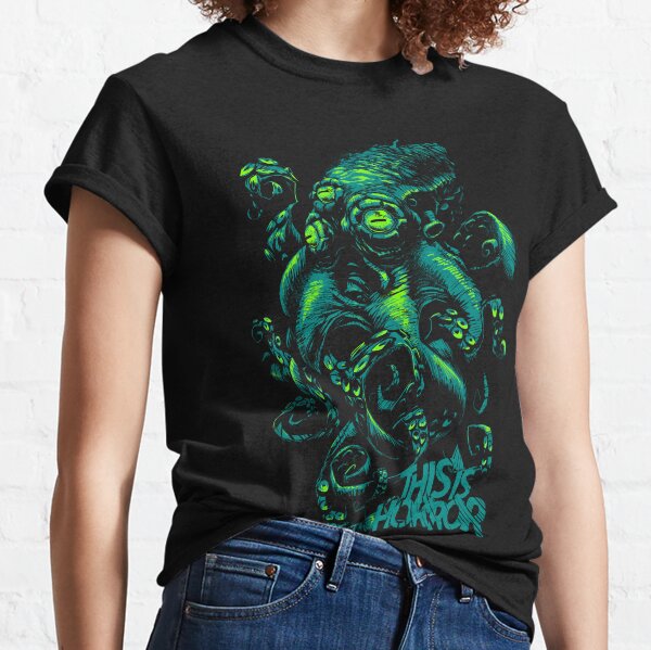 This Is Horror Green on Black OctoTerror Classic T-Shirt