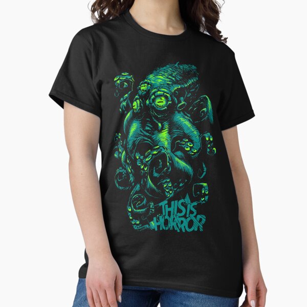 This Is Horror Green on Black OctoTerror Classic T-Shirt