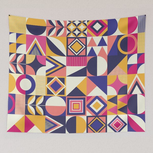 Item preview, Awesome Geometric Colourful Psychedelic Ripple Art Pattern designed and sold by LifeQuotes.
