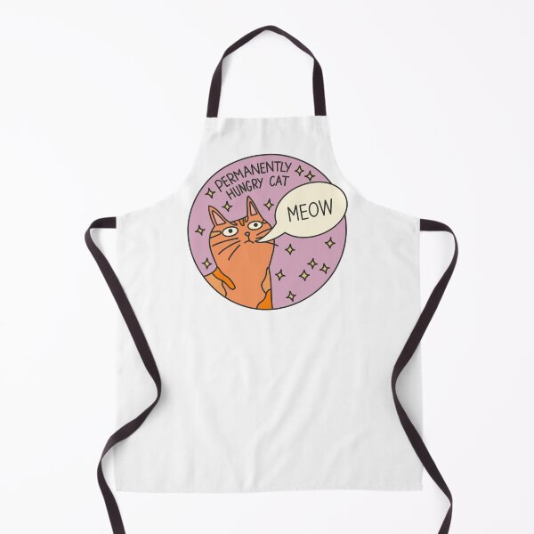 Item preview, Permanently hungry cat designed and sold by PeachCatDesigns.