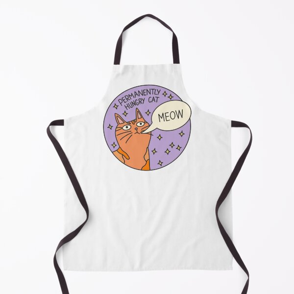Item preview, Permanently hungry cat designed and sold by PeachCatDesigns.
