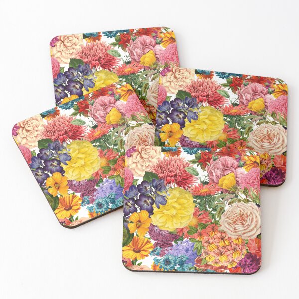 Item preview, Beautiful rose, peony, dahlia and blue flowers pattern designed and sold by PG Illustration.