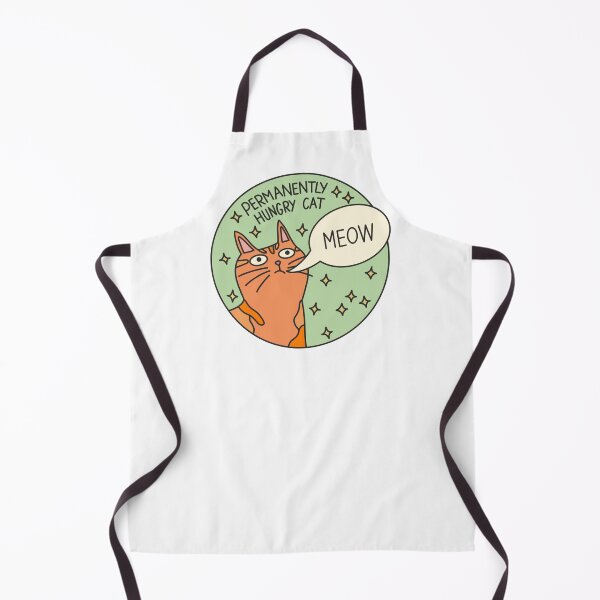 Item preview, Permanently hungry cat designed and sold by PeachCatDesigns.