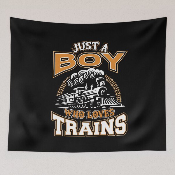 Item preview, Just a boy who loves Trains for Boys designed and sold by Hananiah Merch.