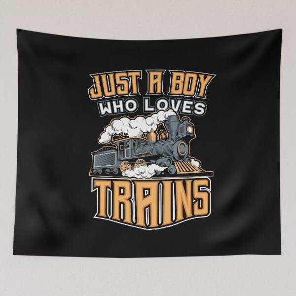 Item preview, Just a Boy who loves Trains for Boys designed and sold by Hananiah Merch.