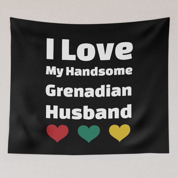 Item preview, I Love My Handsome Grenadian Husband - Grenada Husband designed and sold by DiceNLDesigns.