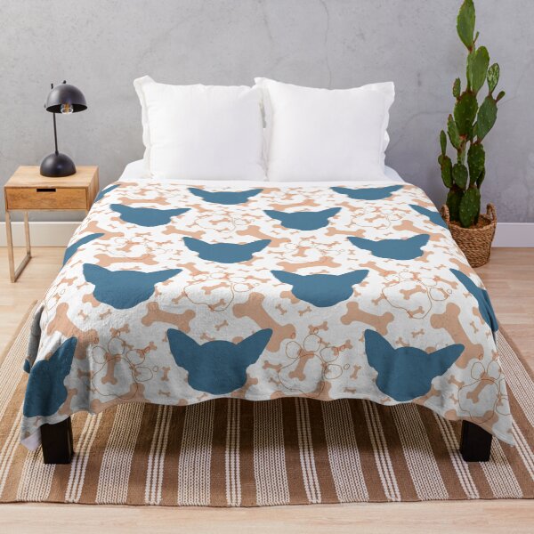 Item preview, Chihuahua patter (blue) designed and sold by CinziArt.