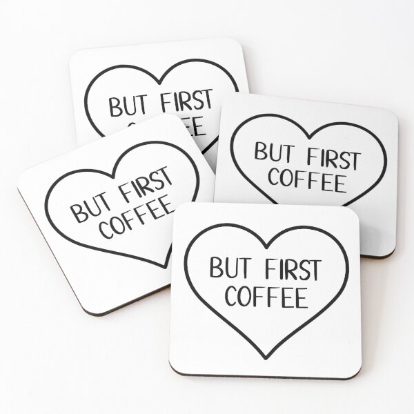 Item preview, But First Coffee Heart designed and sold by juliana-crafts.