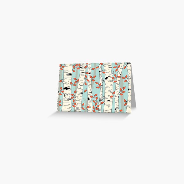 In the Birch Trees Greeting Card
