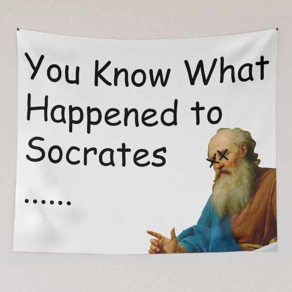 Item preview, you know what happened to socrates designed and sold by AnnieGarbs.