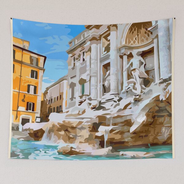 Item preview, Trevi Fountain in Paris  designed and sold by GL Digital Artwork .