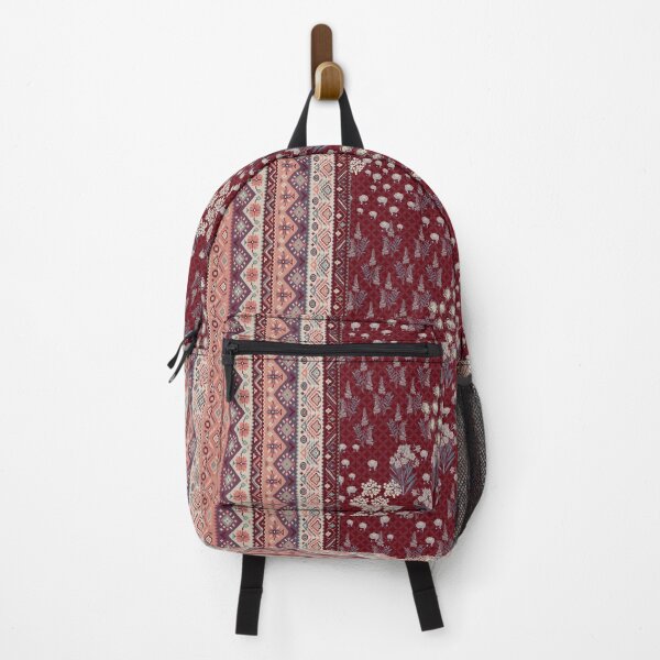 Item preview, modern red floral border design designed and sold by vidyaroul.