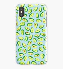 Avocado Love, Blue iPhone Case