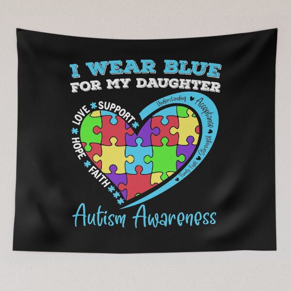 Item preview, I Wear Blue For My Daughter Autism Awareness designed and sold by Zeevla.