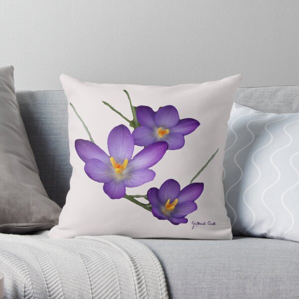 Crocus Throw Pillow
