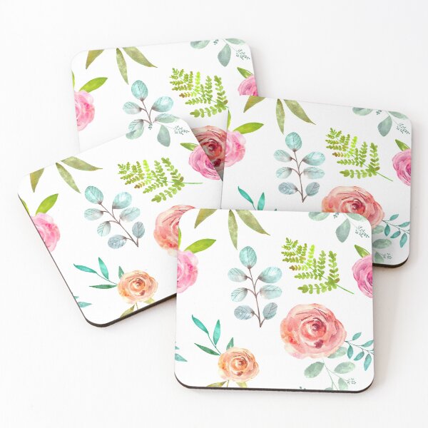 Item preview, Floral Rose Watercolor  designed and sold by BlueDoorStudio.