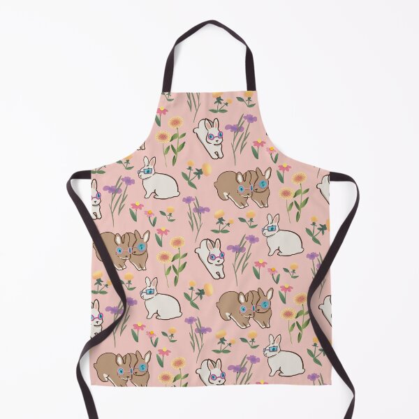 Item preview, Bunny with Glasses - Cute White and Pink Cartoon Animal Pattern designed and sold by TheRainbowRoom.