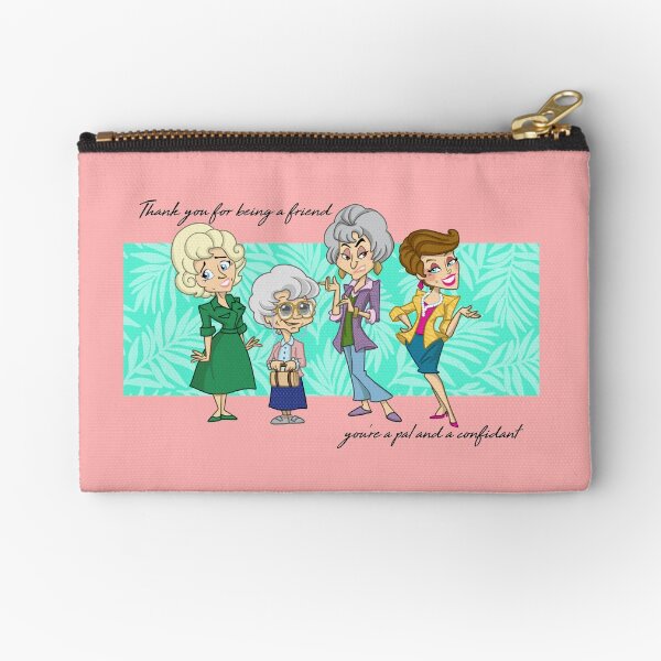 thank you for being a friend Zipper Pouch