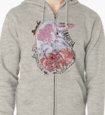 Dumbo Octopus, Grimpoteuthis sp. Zipped Hoodie