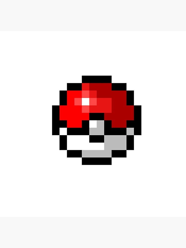 "Pokeball Pixel Art" Leinwanddruck von 4meme | Redbubble