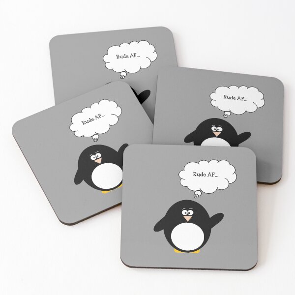 Item preview, Cute Penguin Funny Penguin Rude AF designed and sold by lisaamakye.