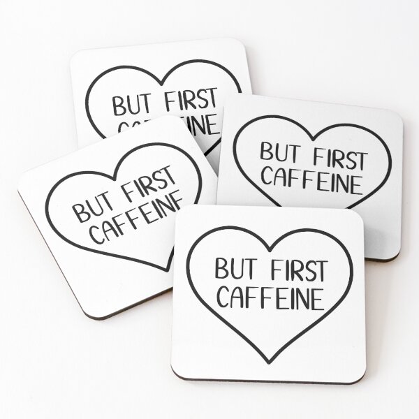 Item preview,  But First Caffeine Heart designed and sold by juliana-crafts.