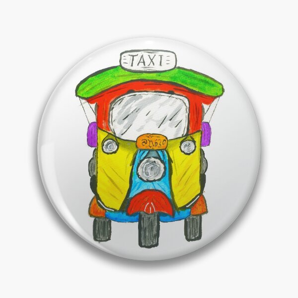 Item preview, Happy Thai Tuk Tuk - Water Color Image designed and sold by BWBConcepts.