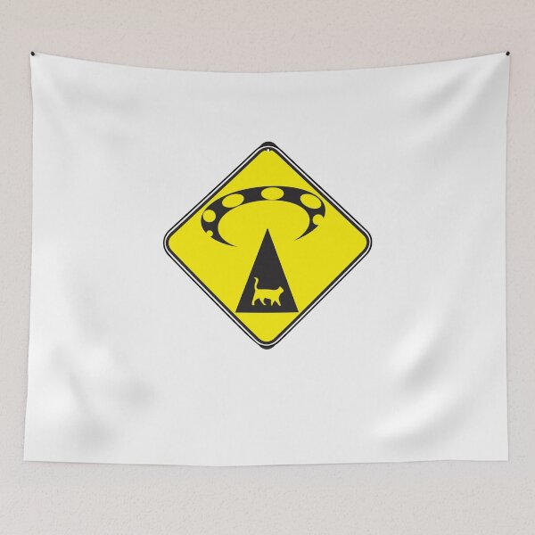 Item preview, CAT ABDUCTION SIGN designed and sold by LovelyGames.