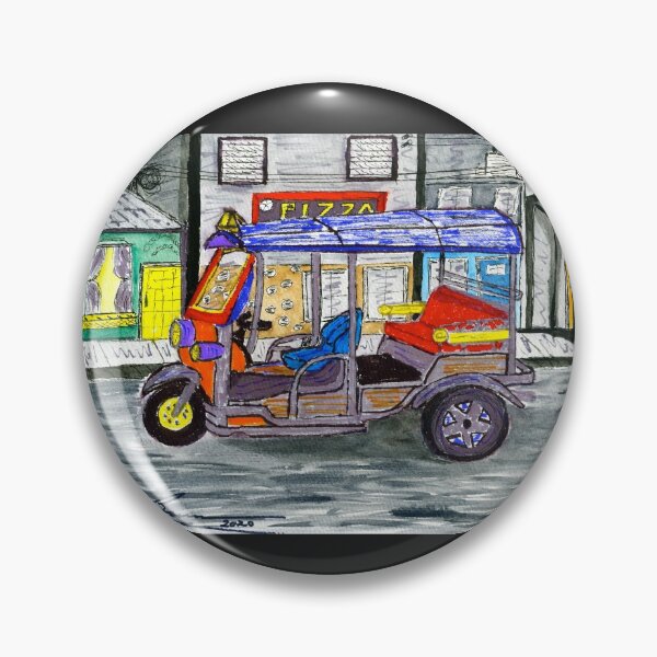 Item preview, Pizza Delivery Tuk Tuk - Water Color designed and sold by BWBConcepts.