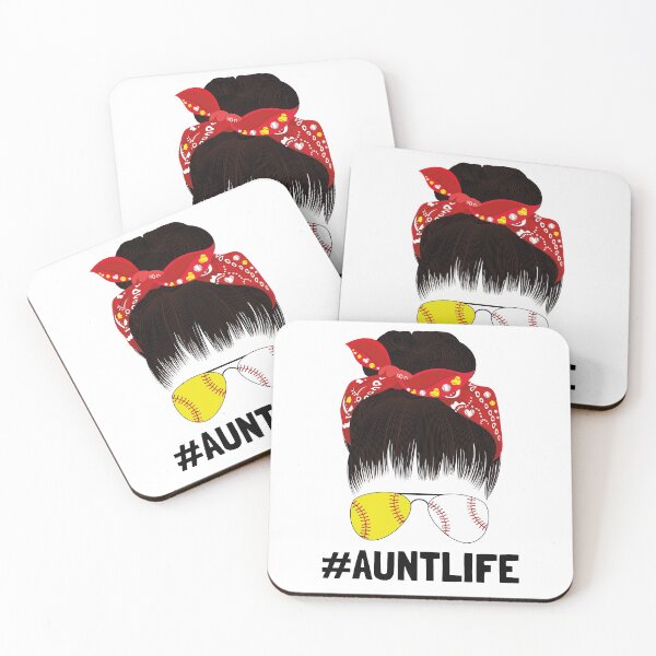Item preview, Womens Aunt Life Softball Baseball Funny Mothers Day T-Shirt designed and sold by YourgiftShop.