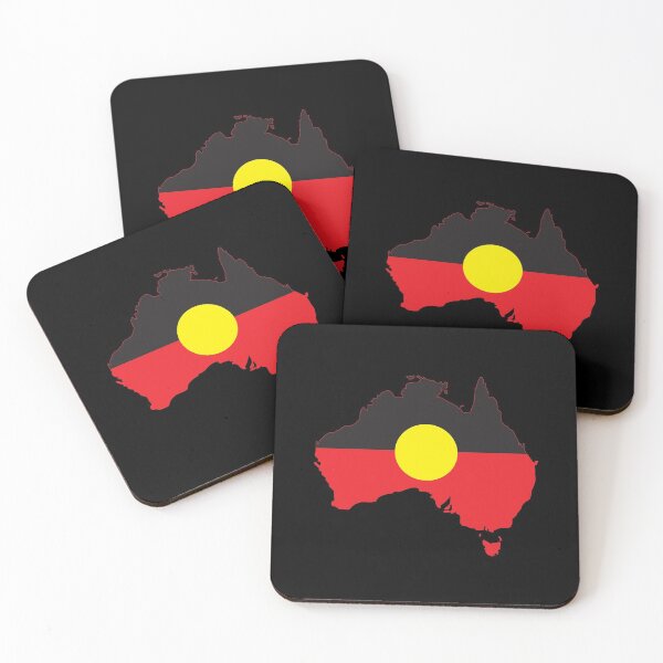 Item preview, Aboriginal Flag In Australia Map #1 designed and sold by SalahBlt.