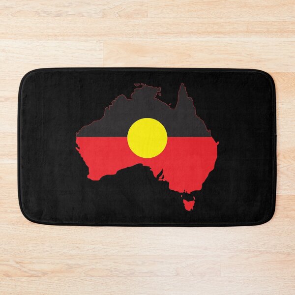 Item preview, Aboriginal Flag In Australia Map #1 designed and sold by SalahBlt.