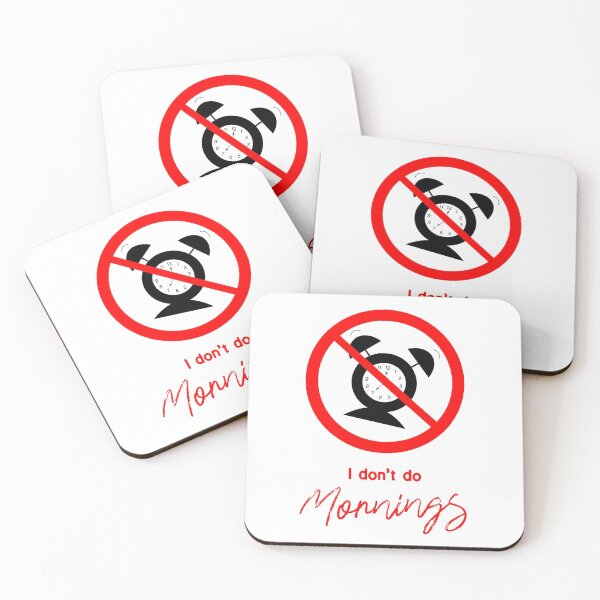 Item preview, I don't do Mornings designed and sold by debzydesign.