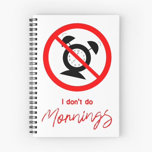 Item preview, I don't do Mornings designed and sold by debzydesign.