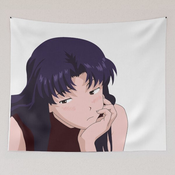 Item preview, Misato Blushed Evangelion designed and sold by Migi-Desu.